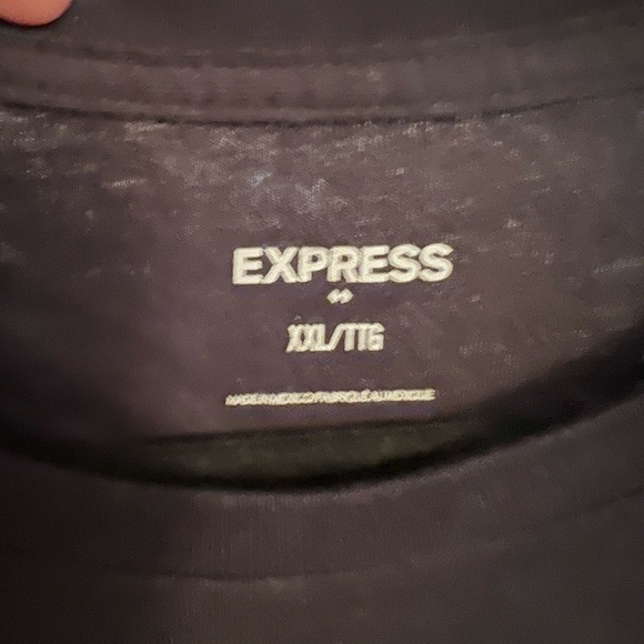 Any 4 tops for ✨$30! Bundle and send $30 offer!
Express size XXL black Tee - Picture 3 of 3